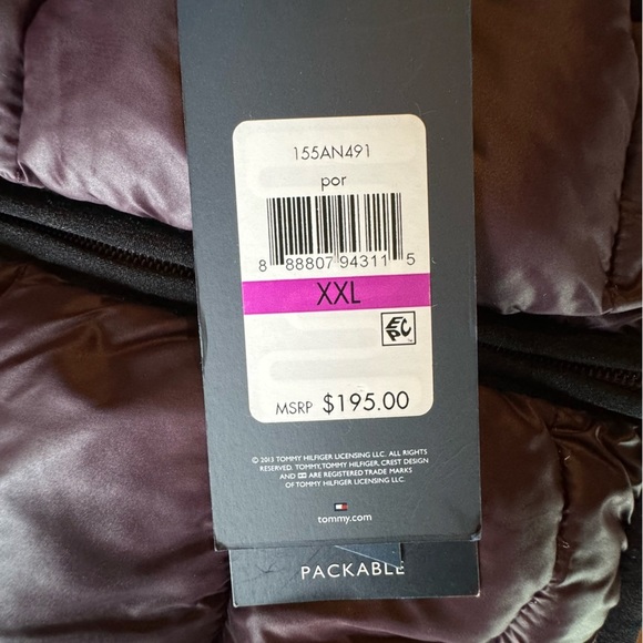 TOMMY Hilfiger NEW Men's Insulated Packable Puffer Jacket with Hood Size: XXL - Picture 2 of 14